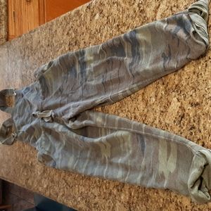 OTHERS FOLLOWS camo waist tie overalls O10
